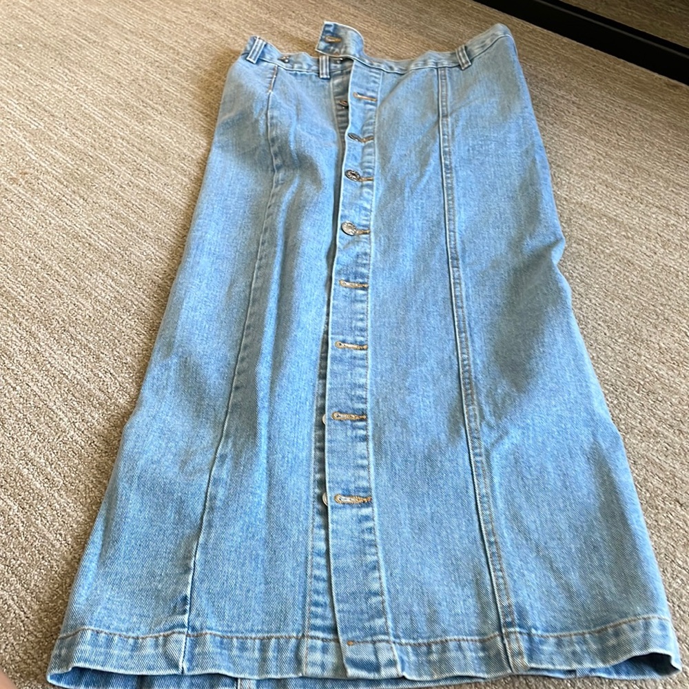 Maxi Jean Skirt